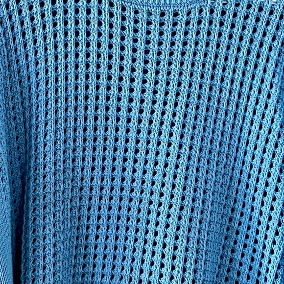 NWOT Open-Stich Blue Old Navy Sweater Size Large - Picture 4 of 6